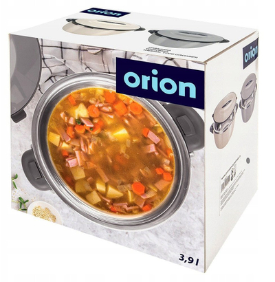 Termos për ushqim De Gusto Orion Termo, inoks, 3.5 L, me doreza, gri