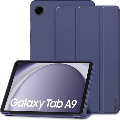 Kopertinë tablet për Tech-Protect SmartCase, Galaxy Tab A9 8.7 X110 X115, me funksion qëndrimi, blu navy