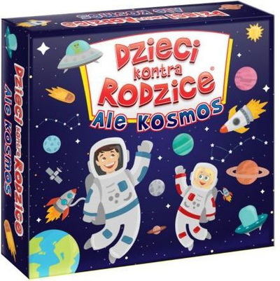 Друштвена игра Kangaroo Kids Versus Parents What a Cosmos, семеен квиз, тема космос, многуобоен