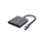 Adapter USB-C Cablexpert Gembird A-CM-DPHDMI-01, HDMI + DP, 4K 60Hz, gri me të zezë