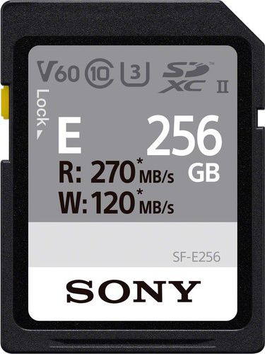 Kartë memorje Sony SF-E SDXC, 256GB, UHS-II U3 V30, e zezë