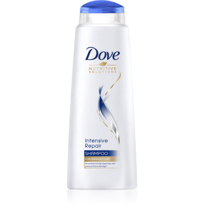 Shampo Dove Nutritive Solutions Intensive Repair për flokë të dëmtuar, 3x400ml, e bardhë