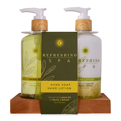 Set për duar Accentra Refreshing SPA, sapun i lëngshëm 290 ml + losion për duar 290 ml