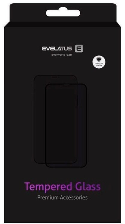 Xham mbrojtës Evelatus për Xiaomi Mi 10, 2.5D Full Cover, ngjitës japonez, transparent