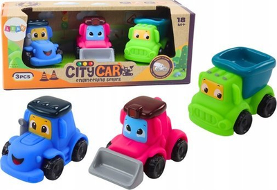 Set lodrash fermë LEAN Toys Rubber Soft, mjete gome, nga 18 muaj