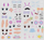 Ngjitësa dekorativë Craft with Fun Faces Stickers, 2 fletë, shumëngjyrëshe