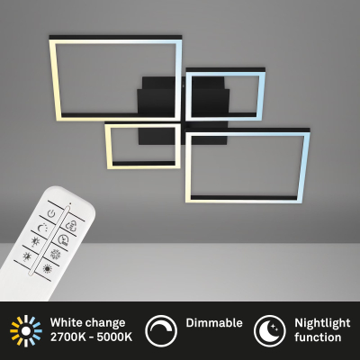Ndriçues Briloner LED 75x46,7cm, 38W, 4000lm, i zi