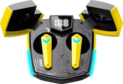 Kufje wireless Canyon GTWS 2, për lojëra, Bluetooth, të verdha