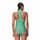 Kostum banje njëtrupësh Speedo Ocean Flex Zip, për femra, racerback, jeshil