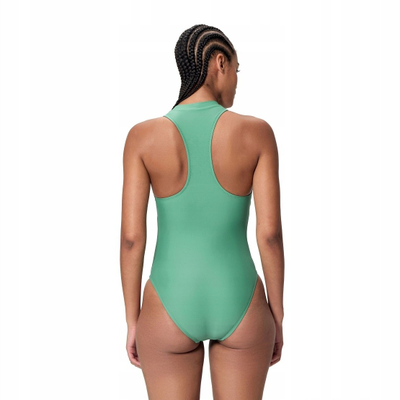 Kostum banje njëtrupësh Speedo Ocean Flex Zip, për femra, racerback, jeshil