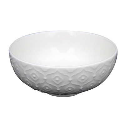 Tas supash Domoletti Round Bowl Essence, 23 cm, porcelan, i bardhë