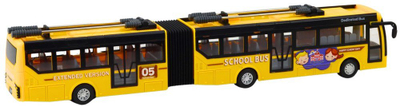 Lodër autobus shkolle me telekomandë, RC 1:32, LED, i verdhë