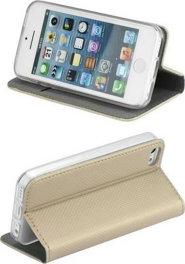 Kapak magnetik Xiaomi Redmi 10 Smart Magnet Case, flip, ngjyrë ari