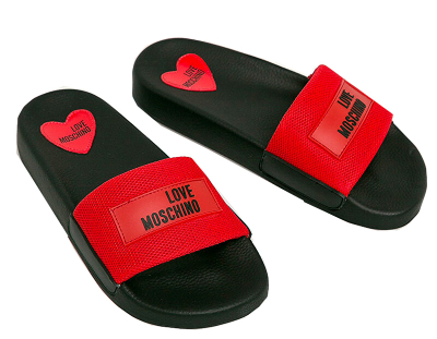 Papuçe Love Moschino JA28012G1A IQ0 Rosso  mMC0052-39