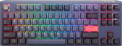 Tastierë gaming Ducky One 3 TKL Cosmic Blue, RGB LED, MX Silent Red, blu