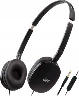 Kufje me kabllo JVC HA-S160M, mbi vesh, me mikrofon, të zeza