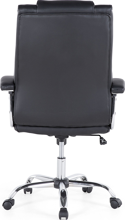 Karrige zyre ADVANCE Swivel, lëkurë sintetike, rrotulluese, e zezë