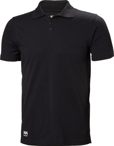 Bluzë polo Helly Hansen Classic, 100% pambuk, madhësia 4XL, e zezë