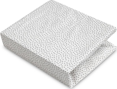 Çarçaf krevati për fëmijë Sensillo Printed Sheet Dots, 60x120cm, pambuk, shumëngjyrësh
