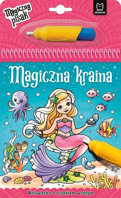 Libër ngjyrosjeje Aksjomat Magiczna Kraina, me stilolaps uji, për kalamaj, shumëngjyrësh