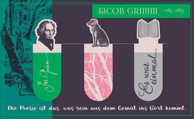 Shënues magnetik për libra Moses Jacob Grimm, set 3 copë, shumëngjyrësh