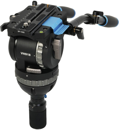 Kokë video Sirui VHS 18 Pro Fluid, për kamera profesionale, metalike, e zezë