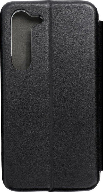 Këllëf telefoni Book Elegance për Samsung S23, me kapak, pamje lëkure, i zi