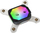 Bllok uji CPU Aquacomputer Cuplex Kryos NEXT RGBpx Black, Intel 2011 2011-3 2066, bazë argjendi, acetal i zi