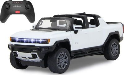 Makinë me telekomandë Jamara Deluxe Cars Hummer EV 1:16, 2.4 GHz, me drita LED, e bardhë