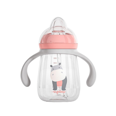 Set gotash 3 në 1 U-Grow, 260ml, për foshnje, rozë