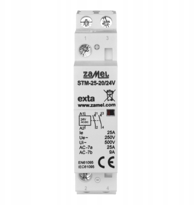 Kontaktor modular Exta STM-25-20, 24V, 25A, 2NO