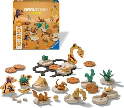Lего за градење Ravensburger GraviTrax Junior Extension Desert, проширителен сет, за деца 3+