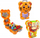 Set lodër me vegla Tools In A Tiger Backpack, 23 pjesë, çantë shpine në formë tigri, portokalli