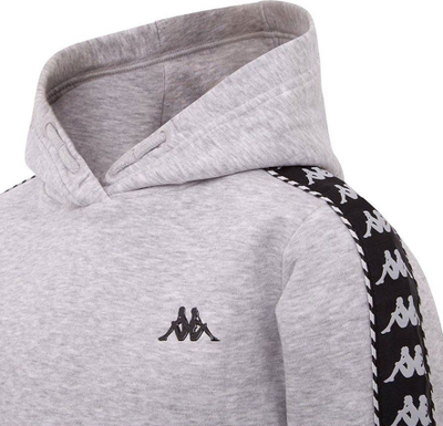 Bluzë me kapuç për kalamaj Kappa Igon Jr, fleece, me xhep kangur, gri