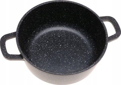 Tenxhere Zilner ZL-900, 1.7L, veshje mermeri, 18cm, e zezë