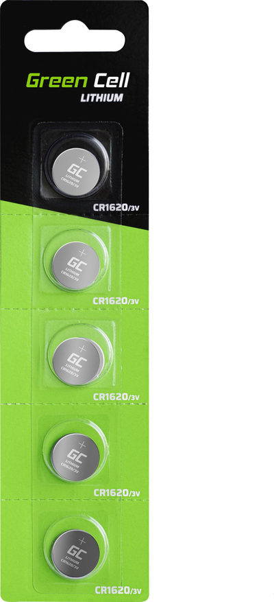 Bateri litium Green Cell CR1620, 3V, 70mAh, 10 copë
