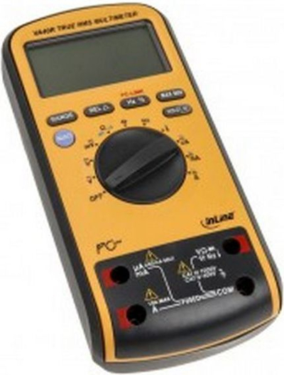 Multimetër digjital InLine 43114, True RMS, me USB, i zi