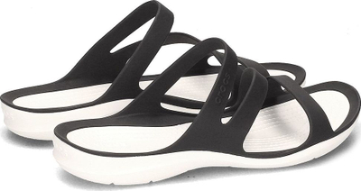 Sandale për femra Crocs Swiftwater W 203998, materiale Croslite, kundër rrëshqitjes, të zeza të bardha