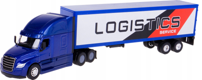 Lodër kamion Welly Freightliner Cascadia, model 1:64, metal dhe plastikë, blu