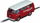 Makina slot Carrera Evolution VW Bus T2b Porsche Racing Service, shkallë 1:32, e kuqe