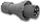 Prizë portative PCE Power Twist, 63A 4P, 690V IP44, gri
