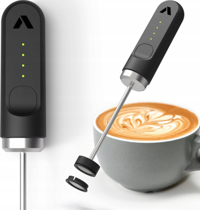 Mikser qumështi Subminimal Nano Foamer Lithium, i rikarikueshëm, USB C, i bardhë