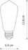Llampë LED dekori Nowodvorski 10594 Vintage, 6W, E27, xham i artë