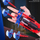 Lodër për fëmijë - gjuajtës i shtizave Spiderman LFGJKS, kuqe/zezë