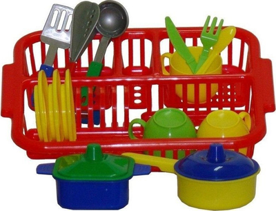 Set loje kuzhine Tableware, 17 pjesë, plastik, shumëngjyrësh