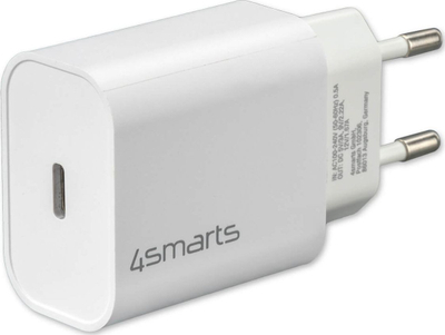 Karikues muri 4smarts VoltPlug 4S465591, 1x USB C 20W, me kabllo, i zi
