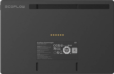 Panel kontrolli EcoFlow PowerInsight, ekran me prekje, montim në mur, i zi