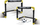 Set porta mini futbolli Enero, 2 porta palosme, me top edhe pompë