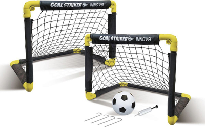 Set porta mini futbolli Enero, 2 porta palosme, me top edhe pompë