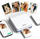 Printer i vogël portabël NELKO PP03, Bluetooth, 600 dpi, i bardhë